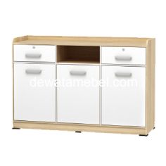 Multipurpose Cabinet Size 120 - Activ Spin SB 120 / Sonoma Oak - White